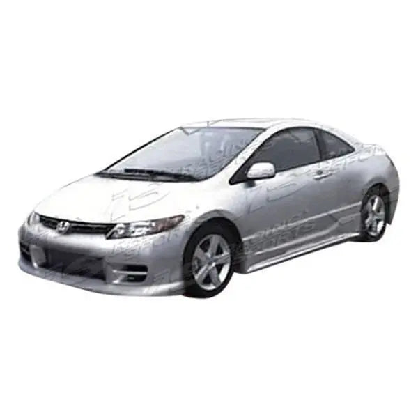 2006-2011 Honda Civic 2 doors TERMINATOR Style FRP Primer Side Skirts-1