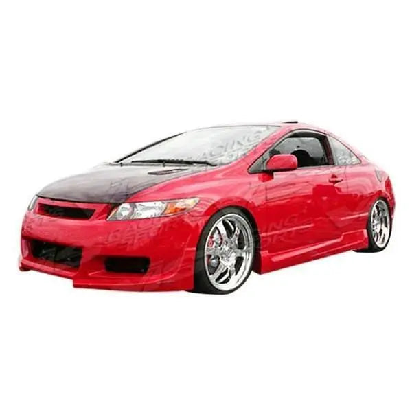 2006-2011 Honda Civic 2 doors TOURING Style FRP Primer Side Skirts-1