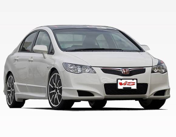 2006-2011 Honda Civic JDM 4 doors FRP Primer Front Bumper-2