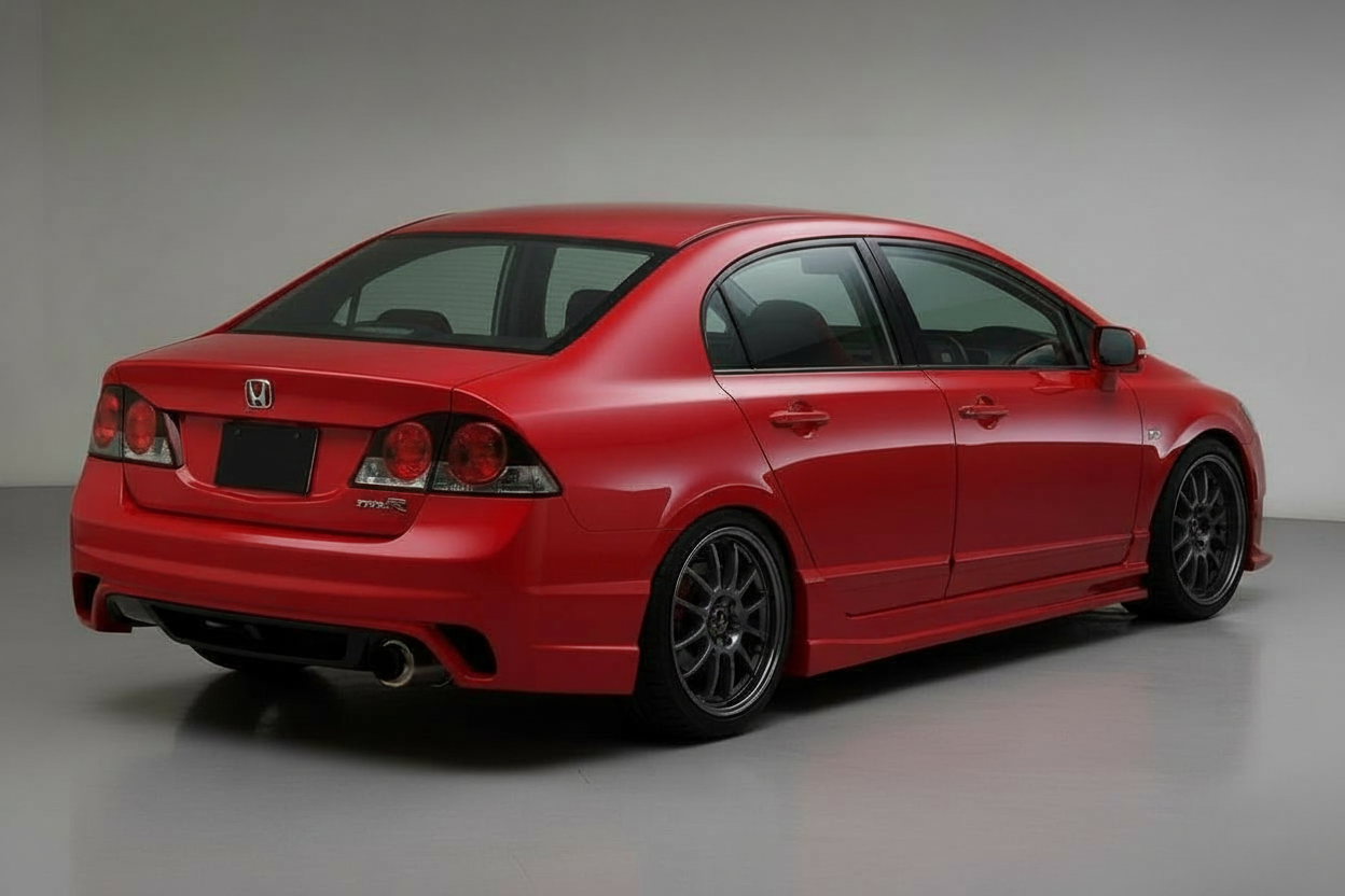 2006-2008 Honda Civic JDM 4Dr Wing Rear Bumper