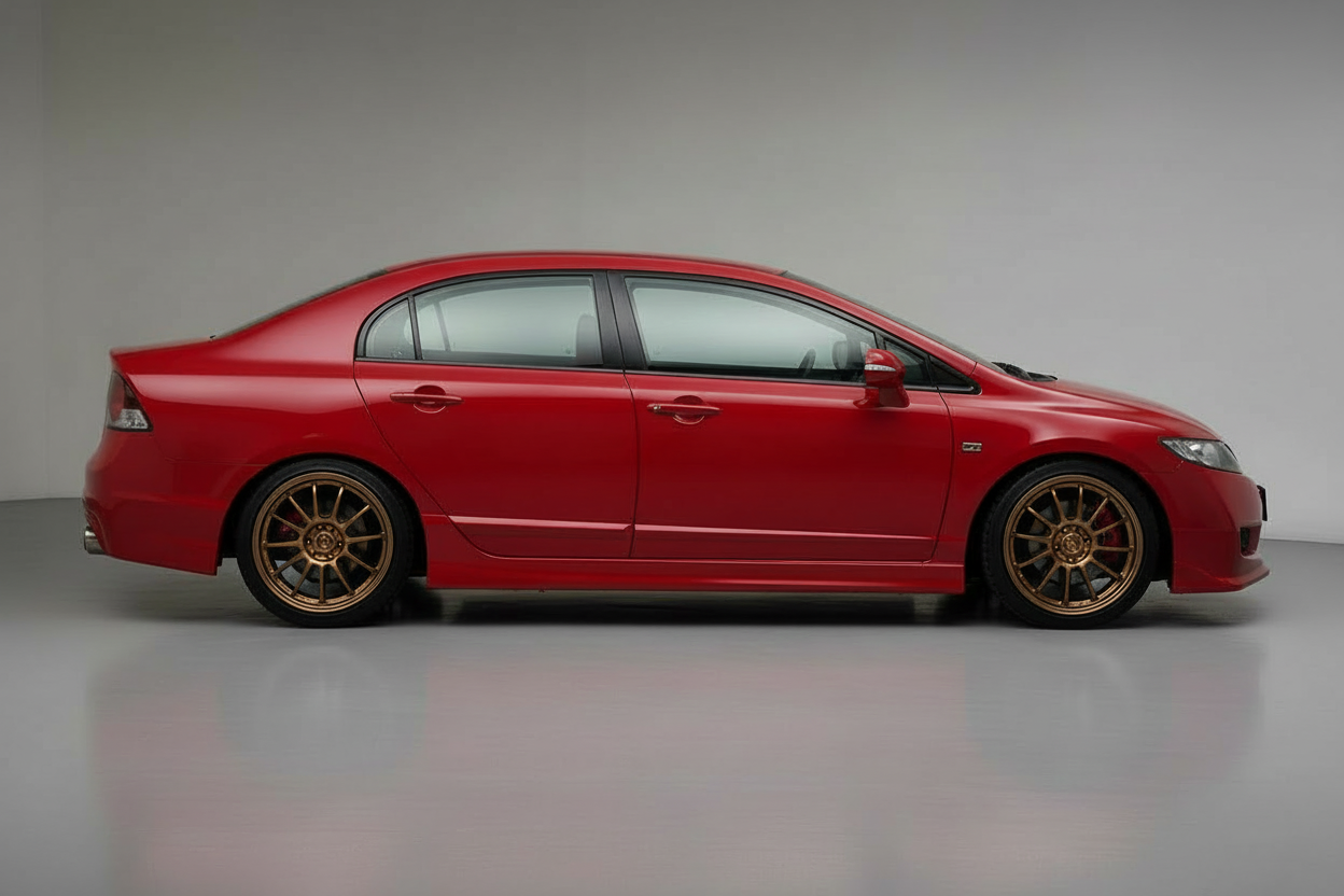 2006-2011 Honda Civic 4dr JDM Wing Side Skirts