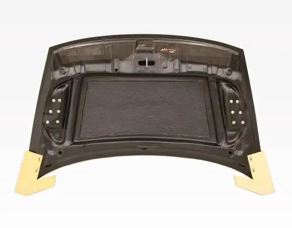 2006-2011 Honda Civic 4 doors RR Style Carbon Fiber Black Hood-3