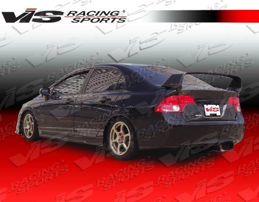 2006-2011 Honda Civic 4 doors Carbon Fiber Black Spoiler-1