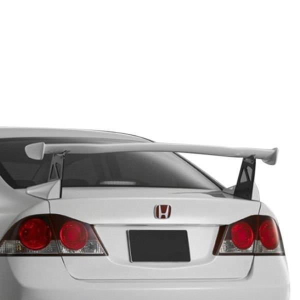 2006-2011 Honda Civic 4 doors TECHNO R 2 Style FRP Primer Spoiler-1