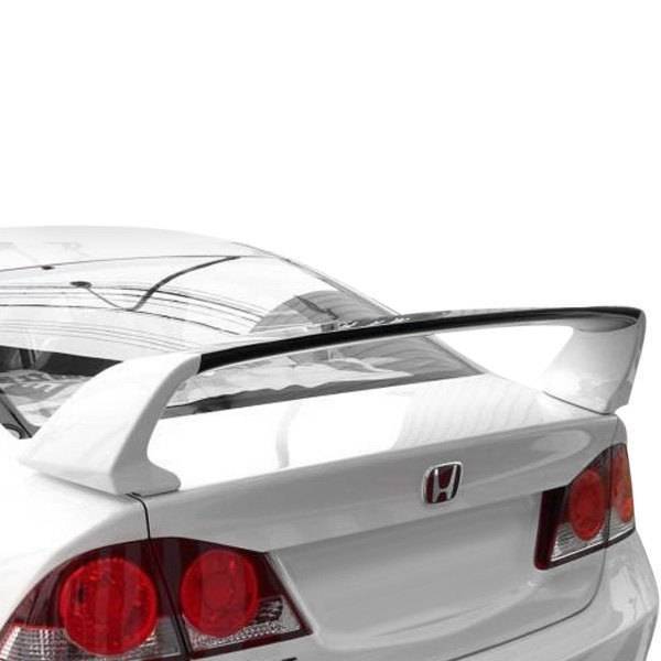 2006-2011 Honda Civic 4 doors Type R Concept Style FRP Primer Spoiler-2