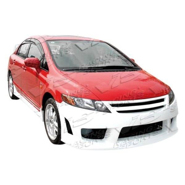 2006-2011 Honda Civic 4 doors ZYCLONE Style FRP Primer Front Bumper-1