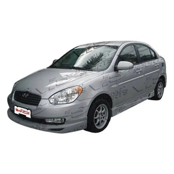 2006-2008 Hyundai Accent 4 doors V Spec Style FRP Primer Side Skirts-1