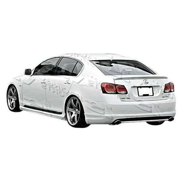 2006-2011 Lexus GS300 GS430 4 doors WINGS Style FRP Primer Rear Lip-1