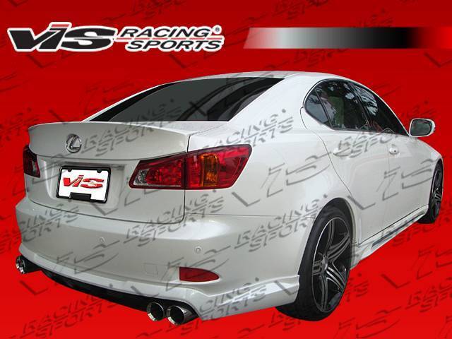 2006-2013 Lexus IS250 IS350 4 doors VIP Style FRP Primer Rear Lip-2