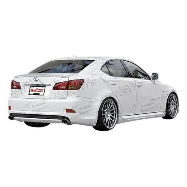 2006-2013 Lexus IS250 IS350 4 doors WINGS Style FRP Primer Side Skirts-1