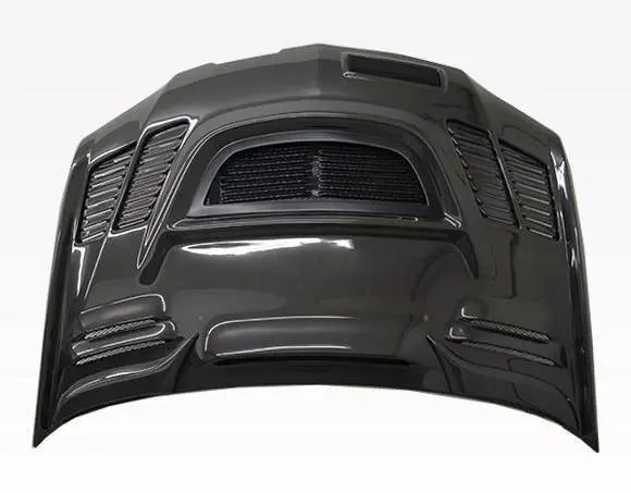 2006-2007 Mitsubishi EVO 9 4 doors JC Style Carbon Fiber Black Hood-3