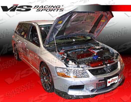 2006-2007 Mitsubishi EVO 9 4 doors Carbon Fiber Black Front Lip-1
