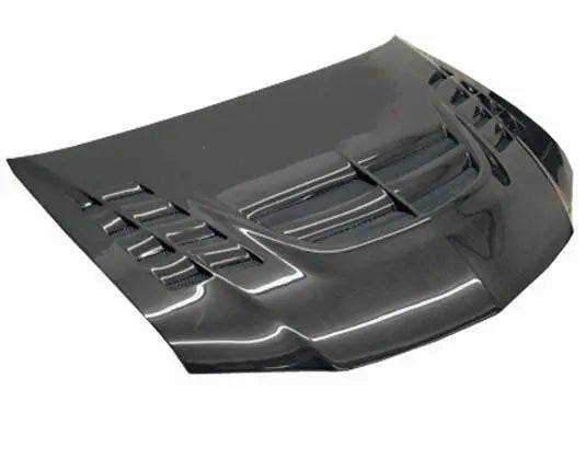 2006-2007 Mitsubishi EVO 9 4 doors VTX Style Carbon Fiber Black Hood-1