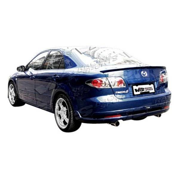 2006-2008 Mazda 6 4 doors TECHNO R Style FRP Primer Rear Lip-1