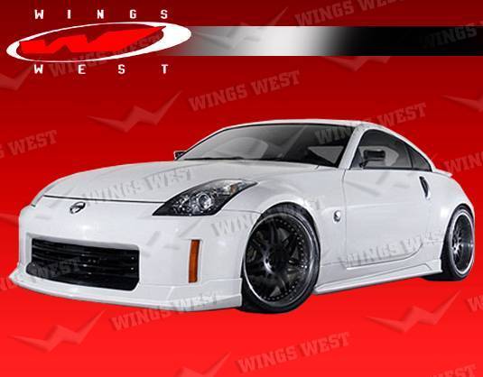 2006-2008 Nissan 350Z 2 doors POLYURETHANE Black Full Kit-2