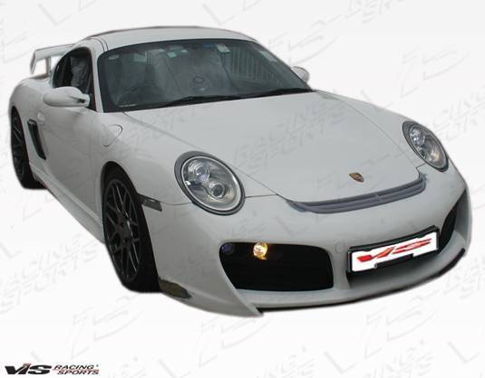 2006-2013 Porsche Cayman 2 doors A Tech GT Style FRP Primer Front Bumper-1