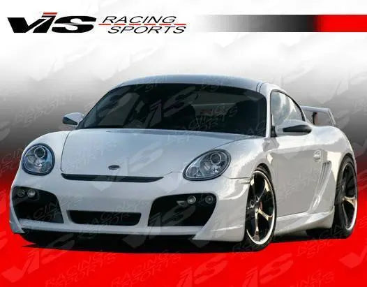 2006-2013 Porsche Cayman 2 doors A Tech GT Style FRP Primer Side Skirts-4