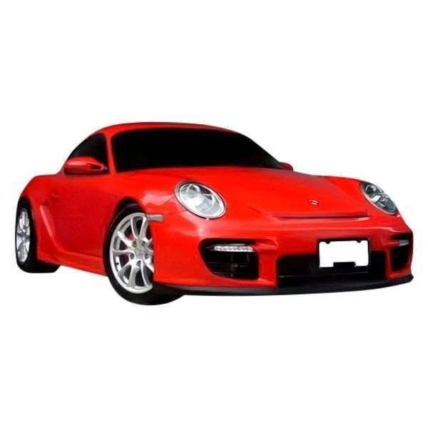 2006-2013 Porsche Cayman 2 doors GT 2 Style FRP Primer Front Bumper-1