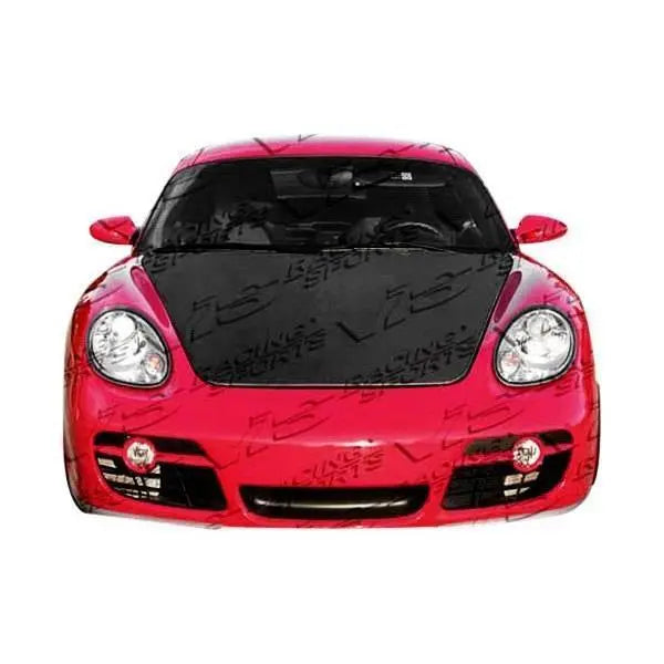 2006-2012 Porsche Cayman 2 doors OEM Style Carbon Fiber Black Hood-1