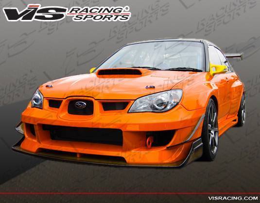 2006-2007 Subaru WRX 4 doors ORACLE Style FRP Primer Front Bumper-2