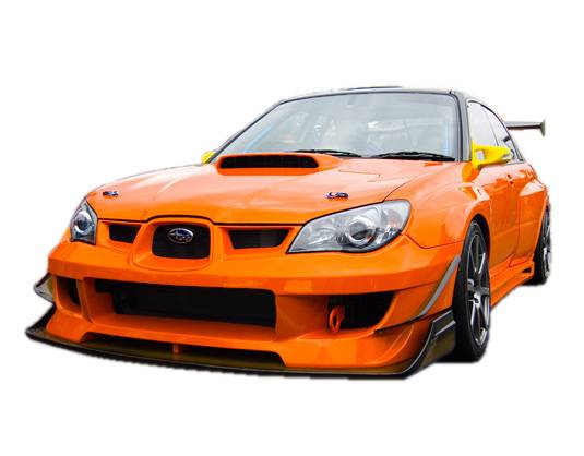 2006-2007 Subaru WRX 4 doors ORACLE Style FRP Primer Full Kit-4
