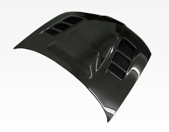 2006-2007 Subaru WRX 4 doors VRS Style Carbon Fiber Black Hood-3