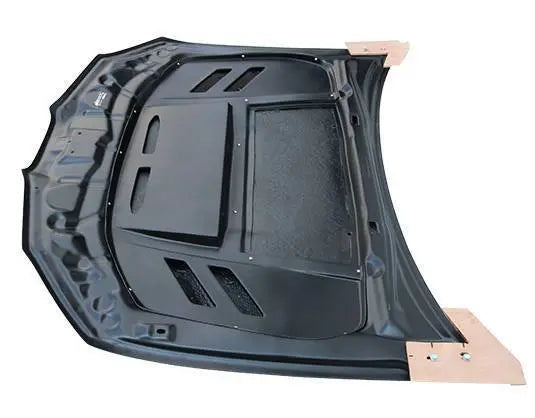 2006-2007 Subaru WRX 4 doors VS 2 Style Carbon Fiber Black Hood-2