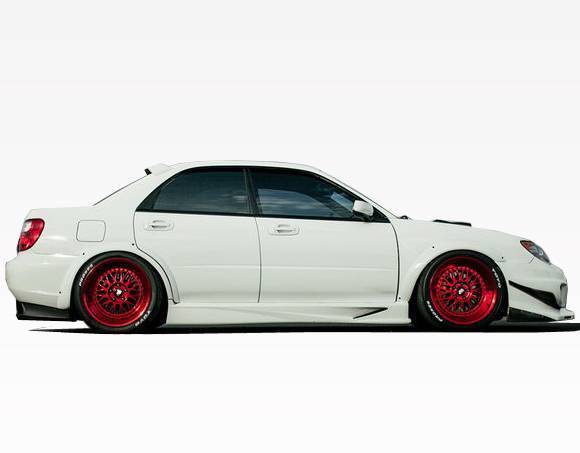 2006-2007 Subaru WRX 4 doors FRP Primer Full Kit-3