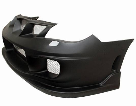 2006-2007 Subaru WRX 4 doors WINGS Style FRP Primer Front Bumper-3