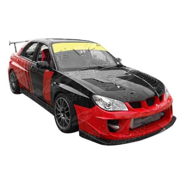 2006-2007 Subaru WRX 4 doors ZYCLONE Style FRP Primer Full Kit-1