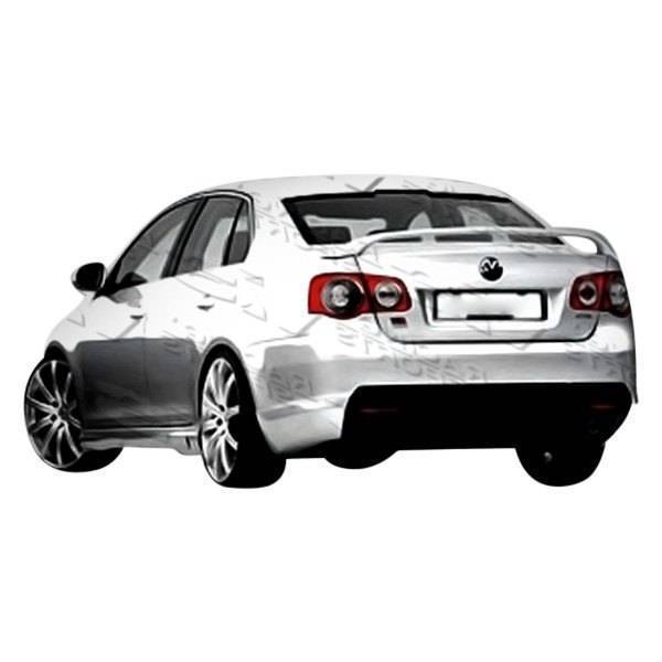 2006-2010 Volkswagen Jetta 4 doors C Tech Style FRP Primer Rear Lip-1