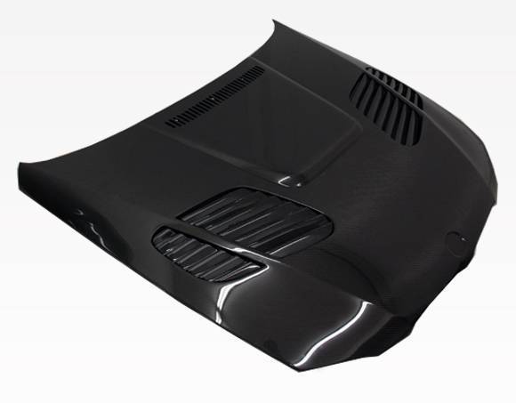 2007-2010 BMW 3 SERIES E92 2 doors GTR Style Carbon Fiber Black Hood-2