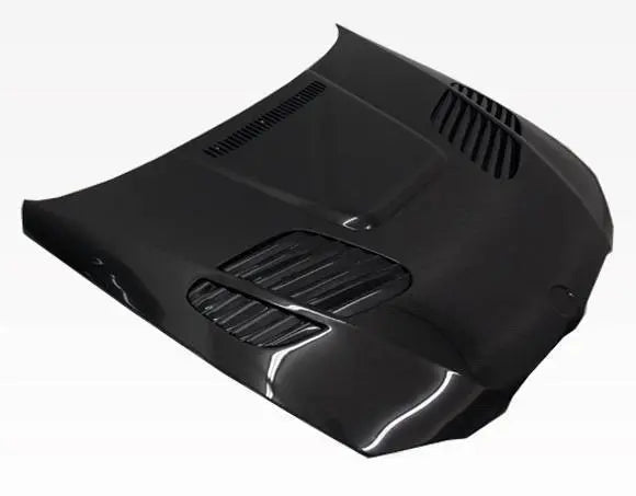 2007-2010 BMW 3 SERIES E92 2 doors GTR Style Carbon Fiber Black Hood-2