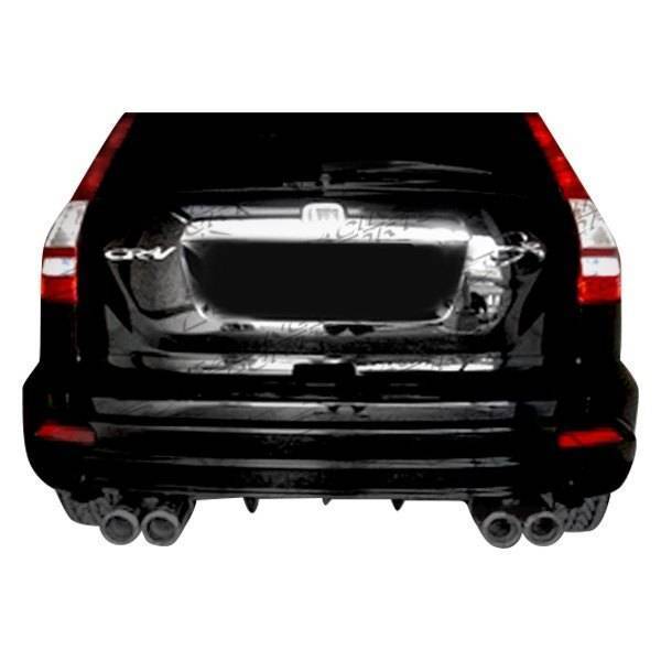 2007-2011 Honda CRV 4 doors TECHNO R Style FRP Primer Rear Lip-1