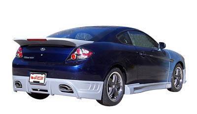 2007-2008 Hyundai Tiburon 2 doors Razor Style FRP Primer Rear Lip-1