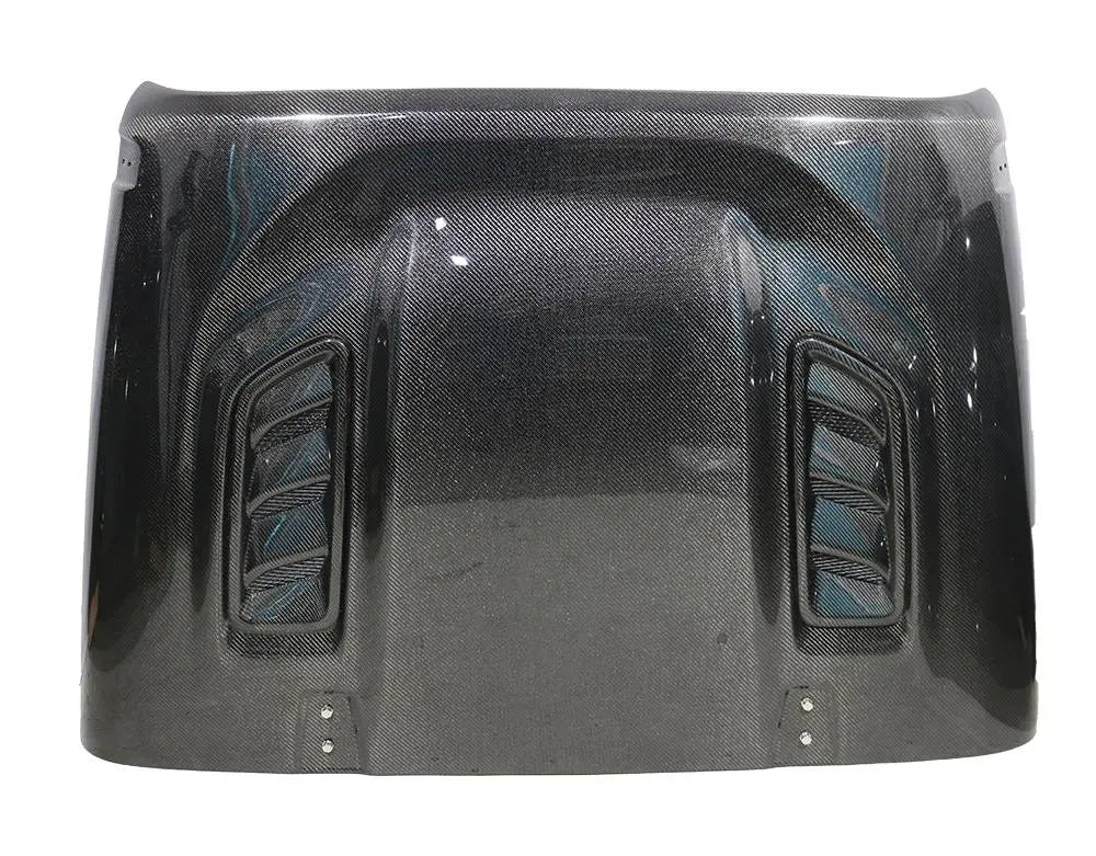 2007-2018 Jeep Wrangler 4 doors Rubicon Style Style Carbon Fiber Black Hood-4