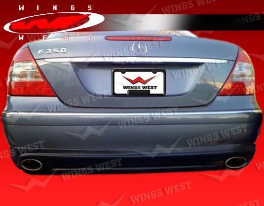 2007-2009 Mercedes E Class W211 4 doors POLYURETHANE Black Rear Lip-2