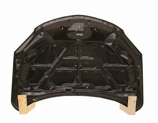 2007-2009 Mazda 3 Hatchback Mazda Speed Style Carbon Fiber Black Hood-4