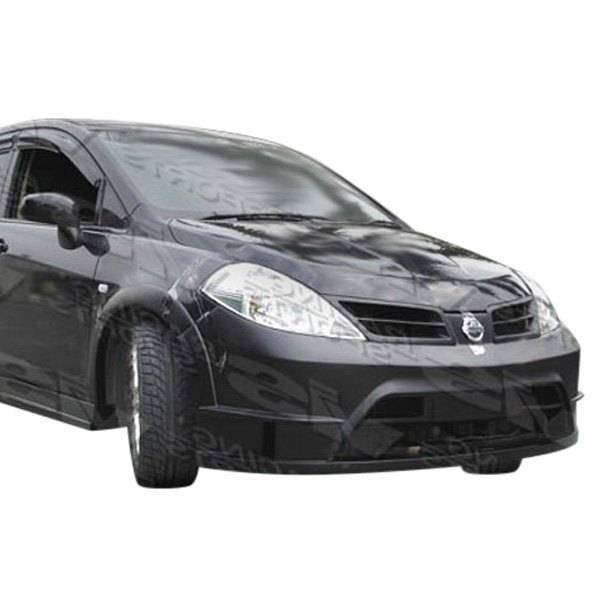 2007-2011 Nissan Versa 4 doors RALLY Style FRP Primer Front Bumper-2