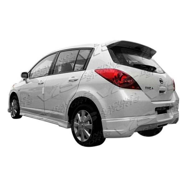 2007-2011 Nissan Versa SPIKE Style FRP Primer Rear Lip-1