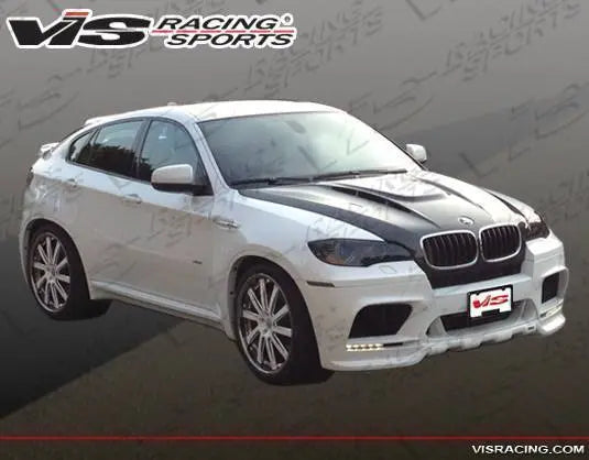 2008-2014 BMW X6 E71 4 doors EVO GT Style Carbon Fiber Black Hood-2