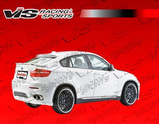 2008-2013 BMW X6 4 doors EURO TECH Style FRP Primer Rear Lip-1