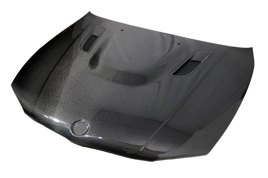 2008-2012 BMW 1 SERIES E82 2 doors A SPEC Style Carbon Fiber Black Hood-2