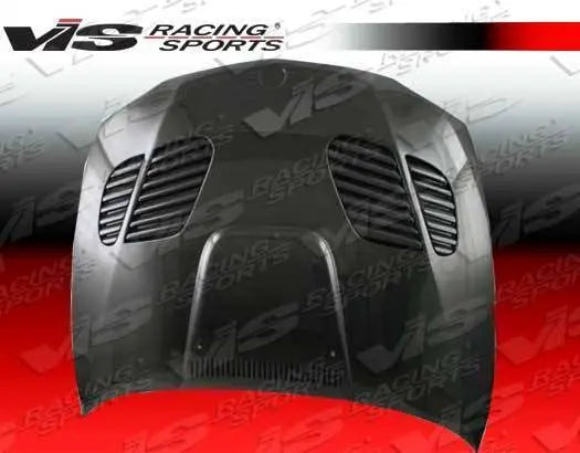 2008-2012 BMW 1 SERIES E82 2 doors GTR Style Carbon Fiber Black Hood-1