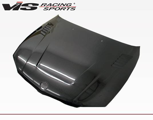 2008-2012 BMW 1 SERIES E82 2 doors XTS Style Carbon Fiber Black Hood-2