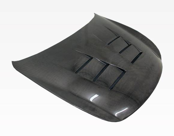 2008-2013 Infiniti G37 2 doors TERMINATOR Style Carbon Fiber Black Hood-2