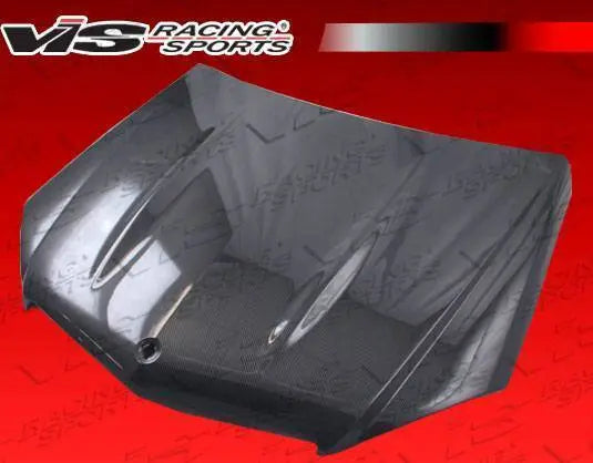 2008-2011 Mercedes C Class C63 4 doors OEM Style Carbon Fiber Black Hood-2