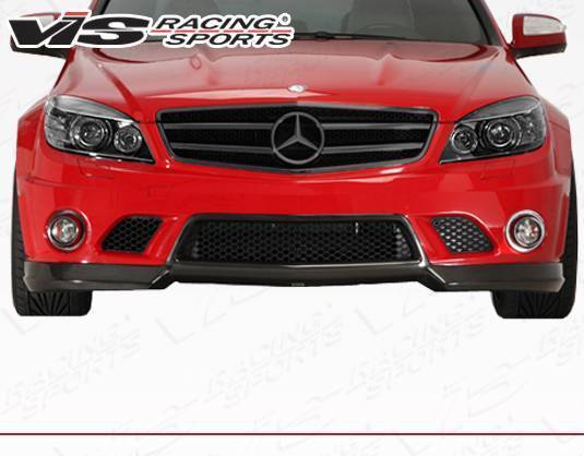 2008-2011 Mercedes C Class W204 C63 Carbon Fiber Black Front Lip-1