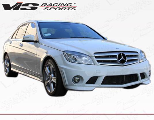 2008-2011 Mercedes C Class W204 C63 4 doors C63 Style FRP Primer Front Bumper-2