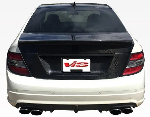 2008-2012 Mercedes C Class 4 doors DEMON Style Carbon Fiber Black Trunk-5